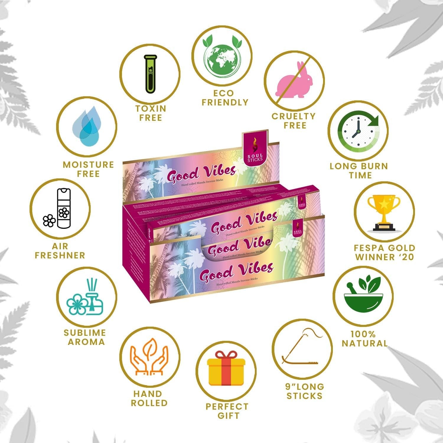 Good Vibes Natural Masala Incense Sticks