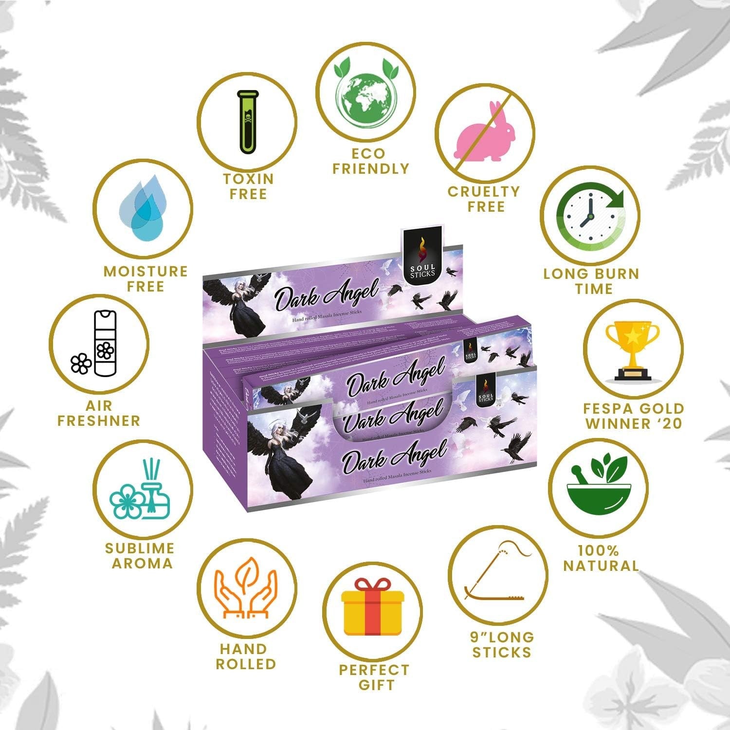 Dark Angel Natural Masala Incense Sticks