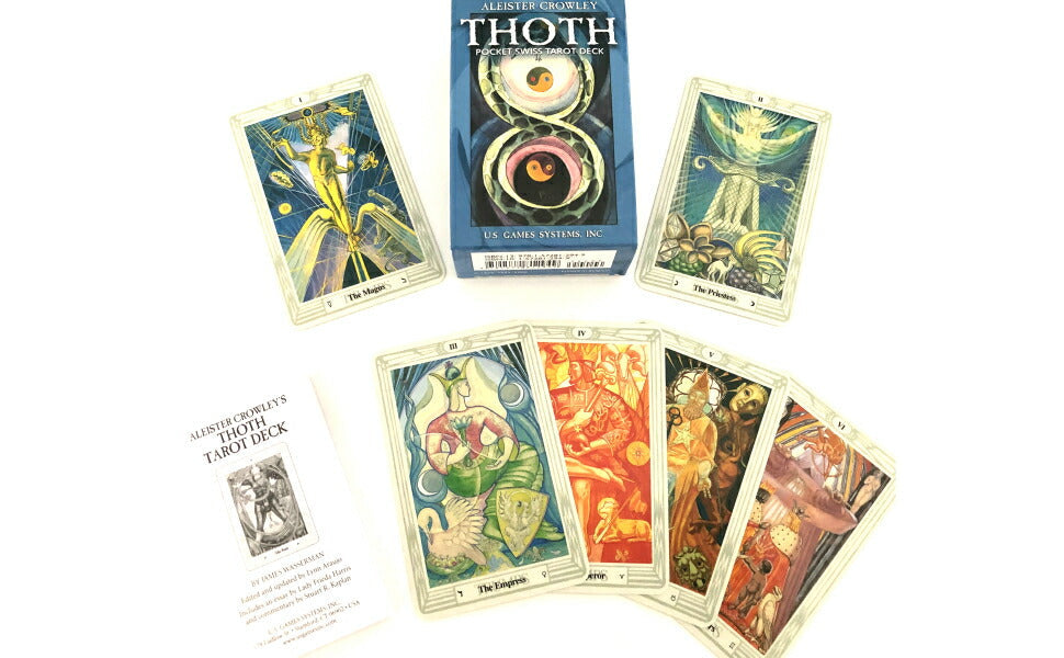 Pocket Swiss Crowley Thoth Tarot deck with cards and booklet
