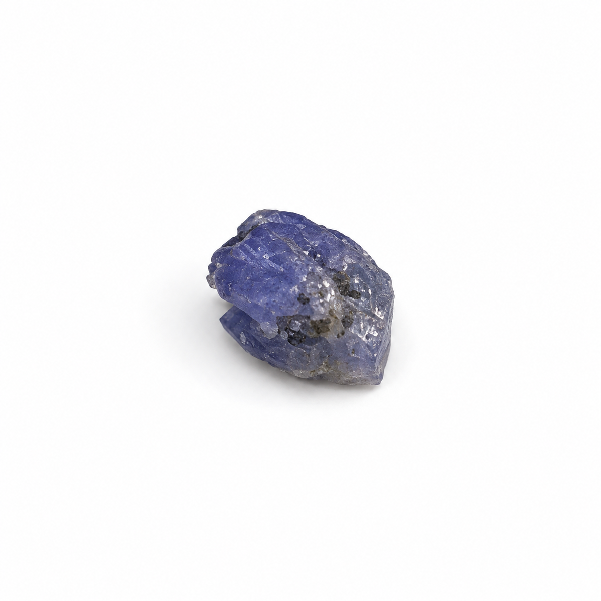 Close-up of rough Tanzanite featured stone