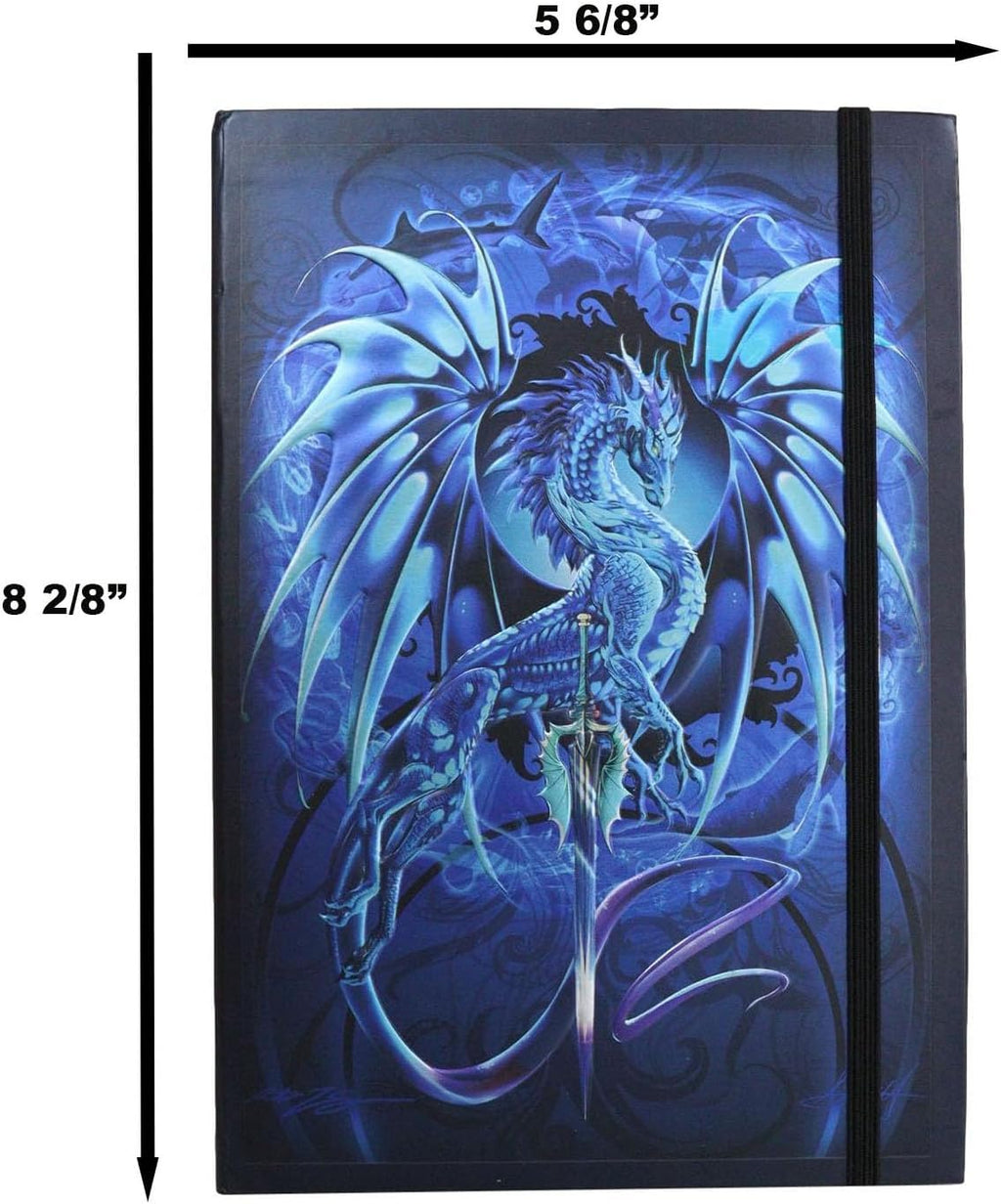 Dragon Sea Blade Drake Embossed Hard Cover Journal - Ruth Thompson Fantasy Dragon Semi Iridescent Journal