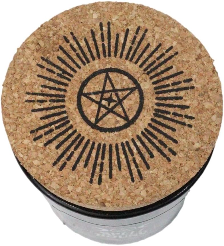 Wicca Mystic Midnight Ritual Scented Pillar Candle with Cork Lid Witchcraft New Age Apothecary Celestial Home Fragrance Aromatherapy (Spell Bound Triple Moon Frankincense)