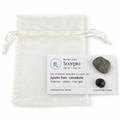 scorpio crystal set with Apache Tears and Labradorite, zodiac card and gift bag