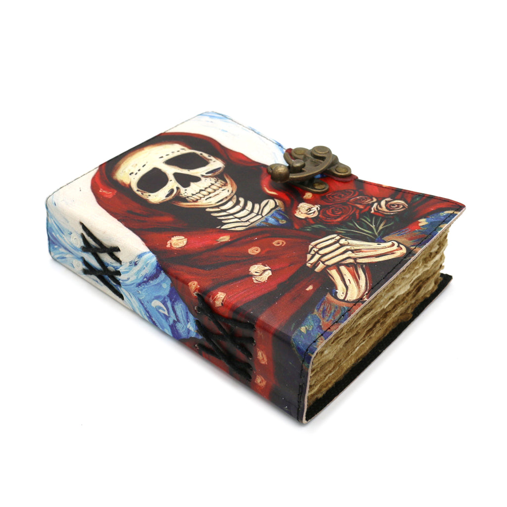 Santa Muerte Blank Leather Journal