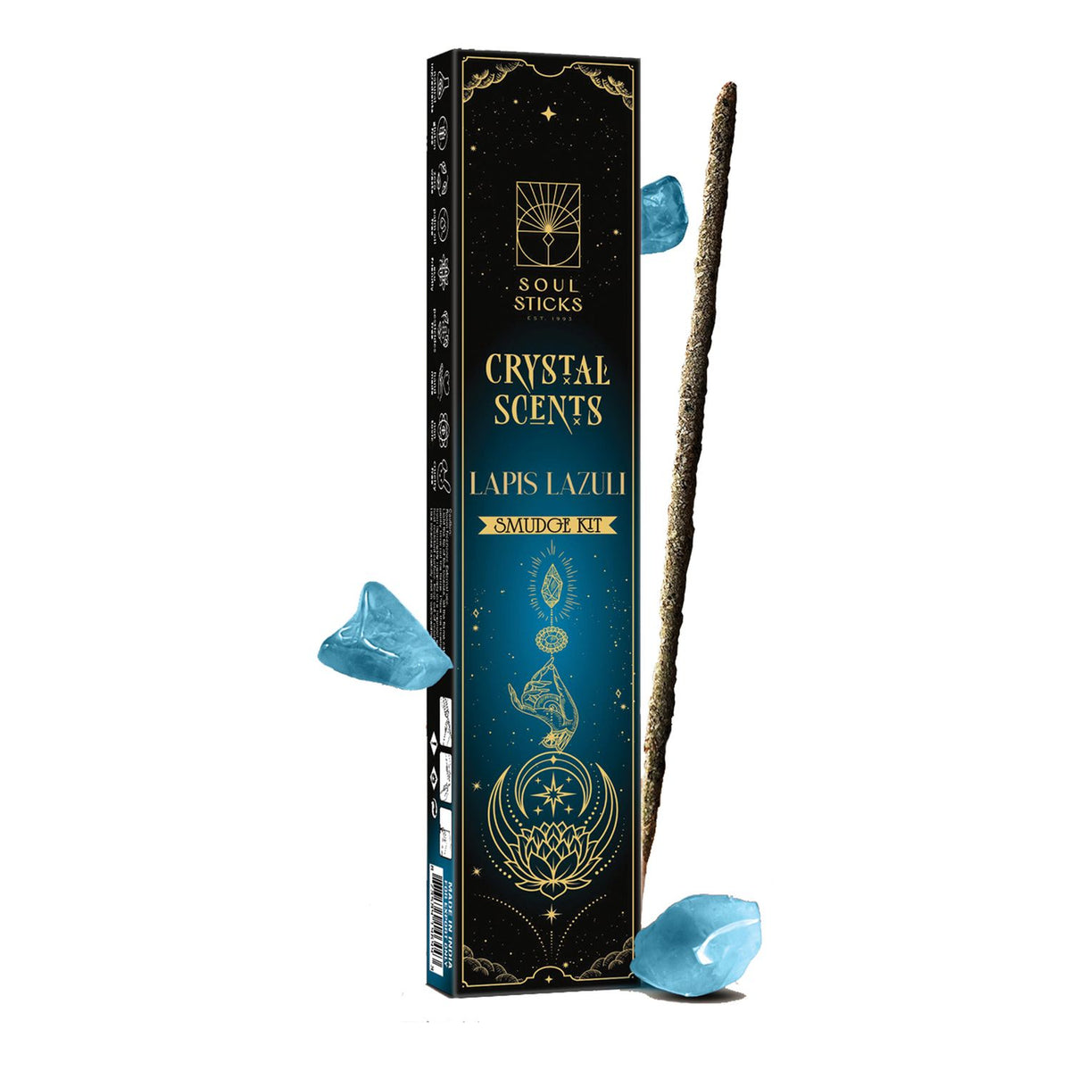Soul Sticks Lapis Lazuli Crystal Scents Smudge Kit