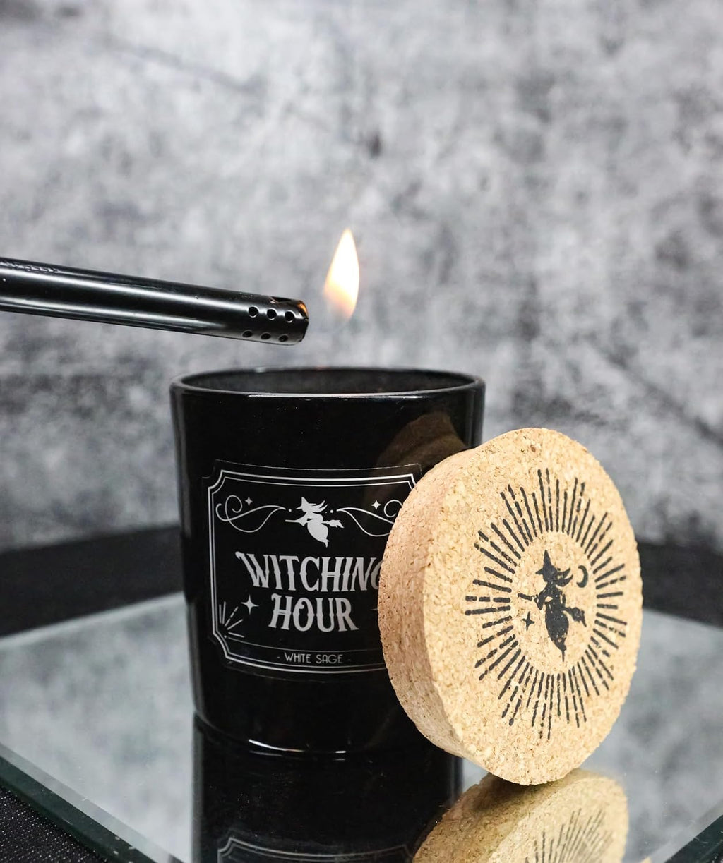 Cork Lid Witchcraft New Age Apothecary Celestial Home Fragrance Aromatherapy (Witching Hour White Sage)
